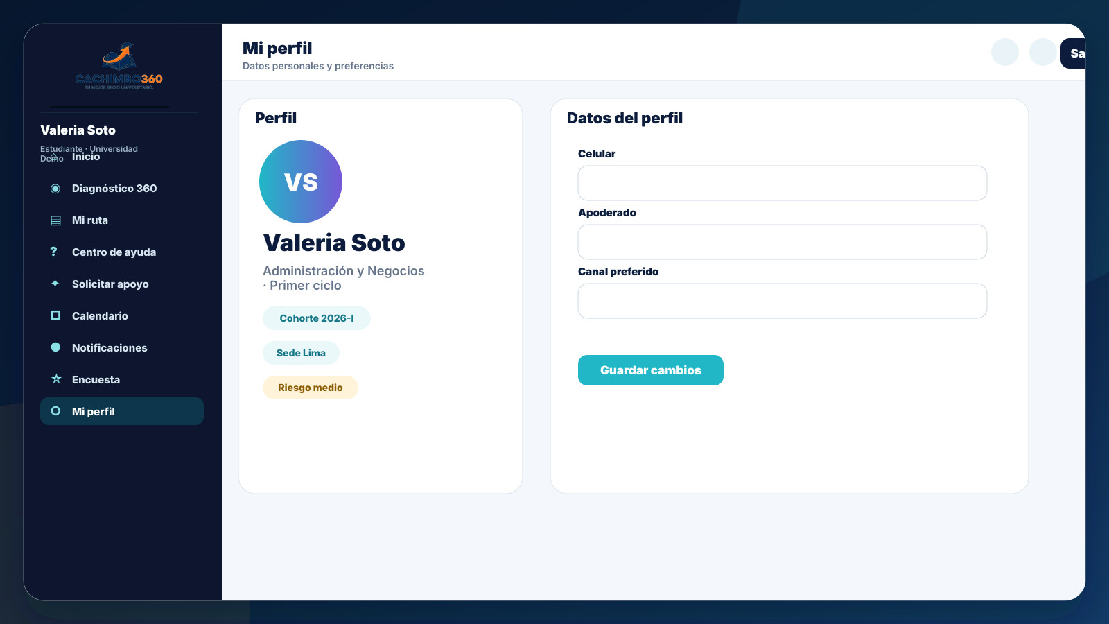 Perfil del estudiante
